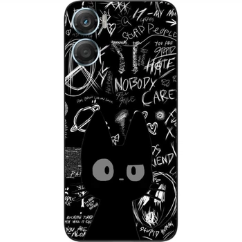 Силиконовый чехол SMTT для Motorola G06 с принтом Тёмные мысли