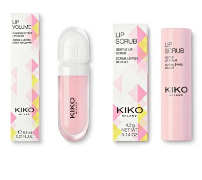 Комплект Kiko Milano Lip Volume Tutu Rose + lip scrub (lip/gloss/6.5ml + lip/scrub/4.2g)
