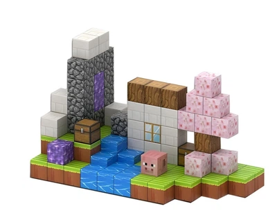 Магнітний конструктор Minecraft Галявина на 110 деталей (110-1)