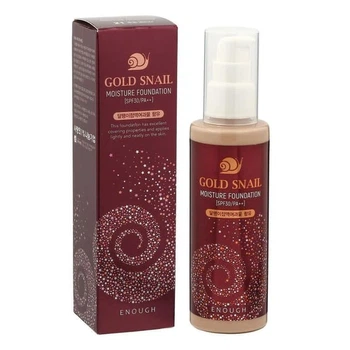 Омолоджувальний тональний крем з муцином равлика Enough Gold Snail Moisture Foundation SPF30 №13 100 мл