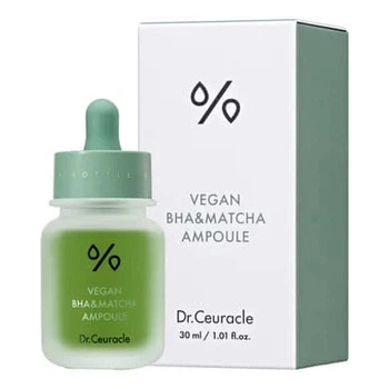 Ампульна сироватка з BHA кислотою та екстрактом Матчa Dr.Ceuracle Vegan BHA&Matcha Ampoule 30 мл