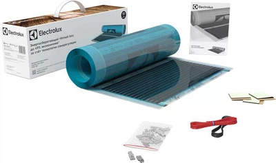 Теплий килимок підлога плівкова тепла Electrolux ETSS 220-2 інфрачервона саморегульовнапідстилка з підігрівомм’який комлпект інфрачервоної плівки універсальний нековзкий килимок грілка з режимами нагріву для ніг спини та сидіння для дому та офісу
