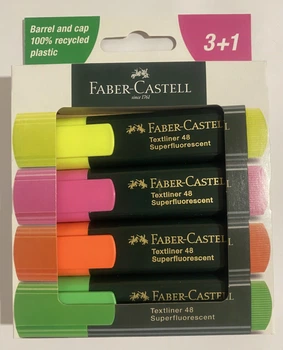 Набор маркеров текстовых 4шт 154804 TEXTLINER, Faber Castell