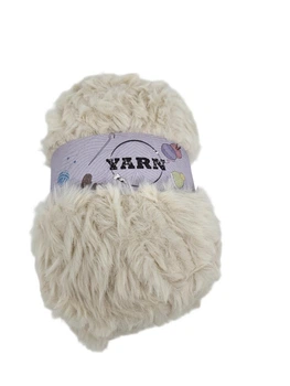 Пряжа "Yarn" під мех 100г кремова