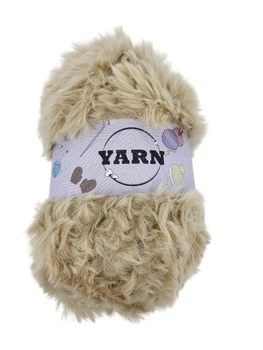 Пряжа "Yarn" під мех 100г бежева