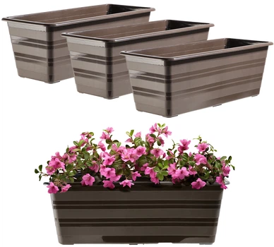 Zestaw donic balkonowych Kadax Catí 40 cm Brązowe 3 szt (K10182)