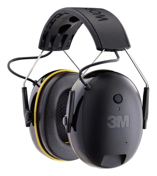 Противошумные наушники 3M WorkTunes Connect 90543 / Bluetooth / До 30 часов работы от кейса / Черные