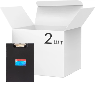 Набор папок-планшетов H-Tone А4 PVC Черные х 2 шт (JJ40917-black)