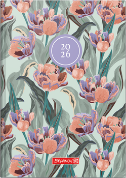 Ежедневник датированный 2026 Brunnen А5, обложка Botanical 1079515026