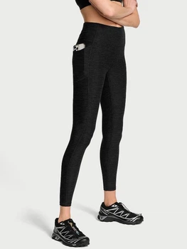 Спортивні легінси для фітнесу високі жіночі Victoria's Secret 715311779 L Сірі (1159849912)