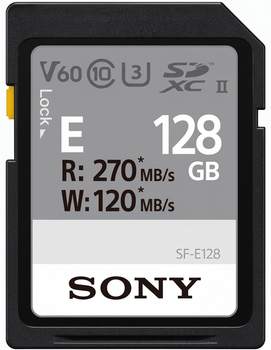 Карта памяти Sony SDXC 128GB Class 10 UHS-II U3 V60 (SFE128A.ET4)