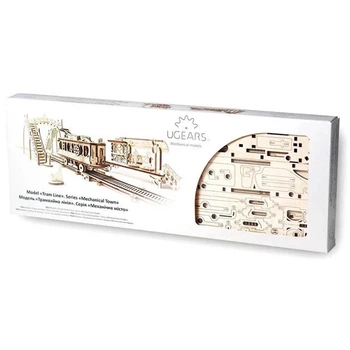 Механический 3D пазл UGEARS Механический город "Трамвайная линия" (70028)