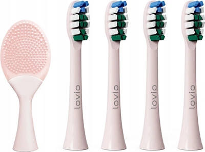 Końcówki do szczoteczki miękkie Lovio SonicProtect PRO 5 szt. Różowe (LVTB124PK-HS)