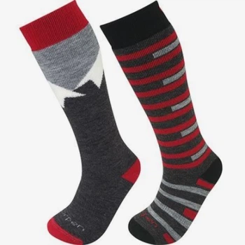Шкарпетки Lorpen S2KNN Kids 2 пари 27-30 Black/Red (1052-6710001 5893 KS)