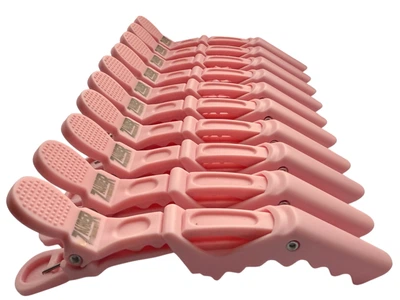 Зажим для волос «Крокодил» пластиковый (розовый) Zauber-manicure 06-092D-10