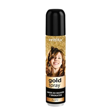 Лак для волосся з блискітками Золото Venita Brocade Hair Spray Gold (5902101520164)