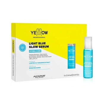 Сыворотка в ампулах для увлажнения и блеска волос Yellow Light Blue Glow Serum Hydra Care 6х13 мл