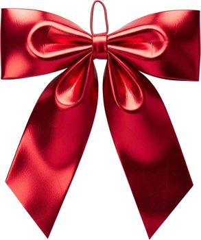 Kokarda dekoracyjna Home Styling Collection XXL 68 x 80 cm Czerwona (8721037623704)