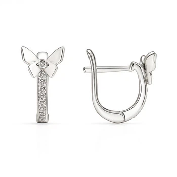 Сережки срібні Фантазія з фіанітами Silver Style (24571.12 sku:2300104018269)