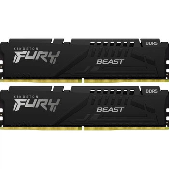 Модуль пам'яті Kingston 128GB 5600MT/s DDR5 CL40 DIMM (Kit of 2) FURY Beast Black