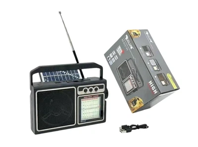 Радіоприймач сонячною панеллю Golon KB RX BT 319 SOLAR з Bluetooth і USB/SD