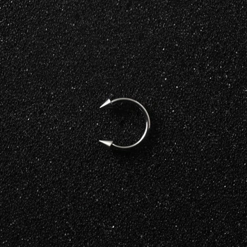 Пірсинг підкова з шипами Titanium 16 G 8mm Метал