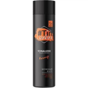 Тонирующий шампунь для волос Jnowa Professional Tin Color Tonalizer Shampoo 8.4 Сочный апельсин 250 мл