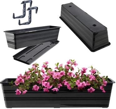 Балконний ящик Kadax Cati 60 см Антрацит (K9046)