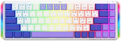 Клавіатура бездротова Proove Gaming AFK Bluetooth/Wireless/USB Ukraine Layout White (647440003)