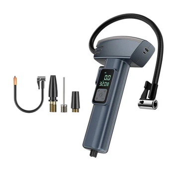 Автокомпрессор RIAS SW-201 портативный с аккумулятором и LED-подсветкой 4000mAh Black-Grey (3_07793)