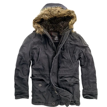 Куртка аляска Brandit Vintage Explorer BLACK S Черный (3120.2)