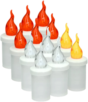 Zestaw świec Subito S5 Led Mix 11 × 4 cm 12 szt (5907646177545)