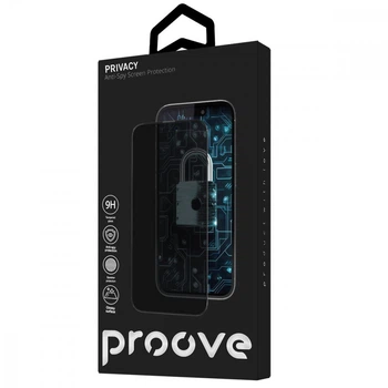 Защитное стекло Proove Privacy iPhone 14 Pro Max/15 Plus/16 Plus black
