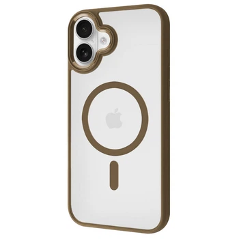 Чехол панель Ardor Case with Magnetic Ring MagSafe для Apple iPhone 17 (6.3") desert titanium