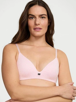Бюстгальтер Victoria's Secret (7511439126930) Cotton Logo Hardware Lightly Lined 70C розовый