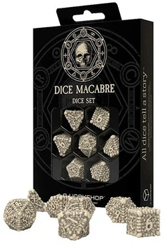 Zestaw uniwersalnych kości do gier Q-Workshop Macabre 7 szt (5907699495993)