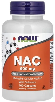 Цистеїн Now Foods NAC 600 мг 100 желатинових капсул (733739000859)