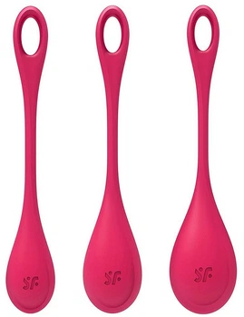 Набір йоні бусин Satisfyer Yoni Power 1 Діаметр 2 - 2.5 - 3 см Червоний (4049369043842)
