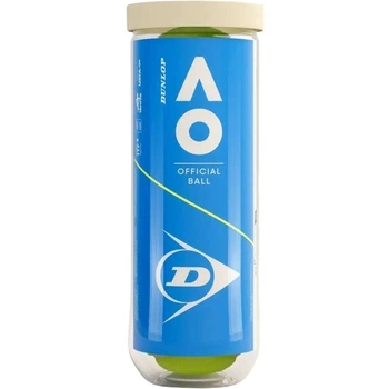 Набір м'ячів для тенісу Dunlop AUSTRALIAN OPEN 3B жовтий (3 штуки) 601601