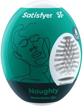 Мастурбатор-яйцо Satisfyer Masturbator Egg Single Naughty 7 х 5.5 см Зеленый (4061504010021)
