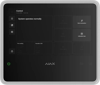 Интеллектуальная пожарная централь Ajax EN54 Fire Hub Black (000057093)