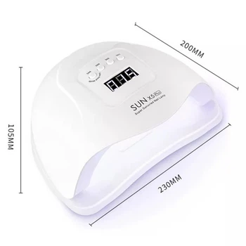 Лампа для манікюру UV LED SUN X5 Max 54 Вт Біла (Арт 21)