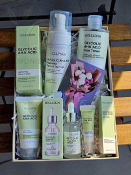 Набор Hollyskin Glycolic AHA Acid Care 5 в 1