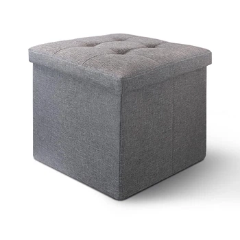 Пуф для хранения текстильный TH-03 GRAY