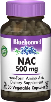 Цистеїн Bluebonnet Nutrition NAC 500 мг 30 гелевих капсул (743715000629)