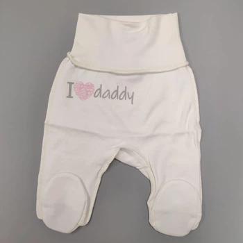 Повзунки для новонароджених Верес I love Daddy Молочний з рожевим 56р