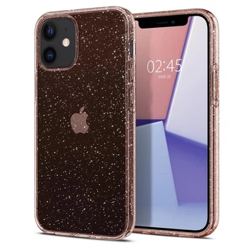 Чохол Spigen Liquid Crystal Glitter для Apple iPhone 12 Mini (ACS01742) Rose Quartz