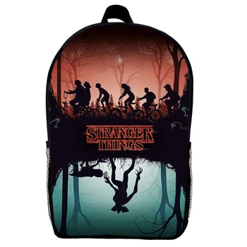 Рюкзак школьный Очень странные дела (School Gear bag Stranger Things 09) черный, 39 х 27 х 14 см