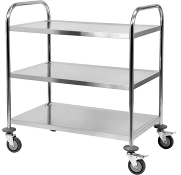 Візок Yato YG-09091 для офіціантів 3-ярусний (5906083003134)