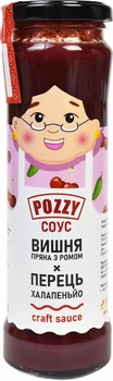 Соус «Вишня пряна з ромом х перець халапеньйо» 230г, Pozzy